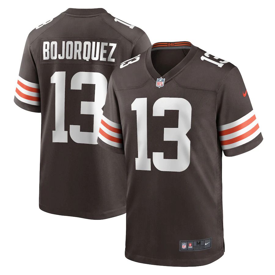 Men Cleveland Browns 13 Corey Bojorquez Nike Brown Game NFL Jersey